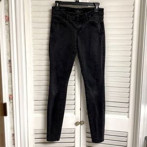 EUC Size 4 Lucky Brand jeans charcoal grayish black stretchy skinny
